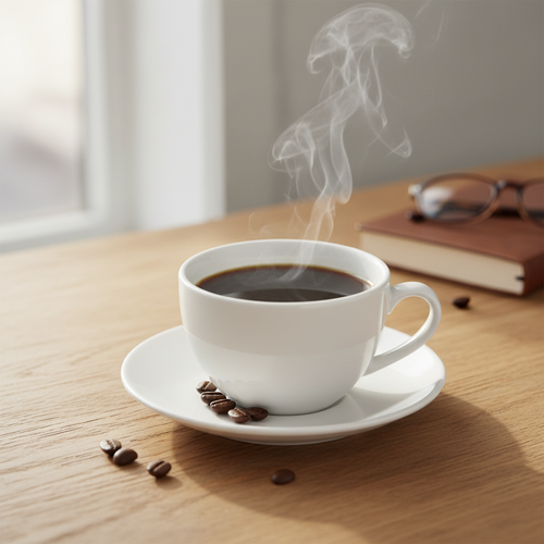 generami un immagine reale di caffè americano. l'immagine deve essere in formato quadrato